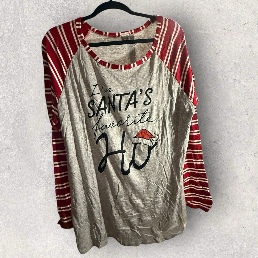 Color Bear 3xL NWOT Santa’s Favorite Ho Long Sleeve Shirt